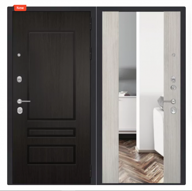 Дверь ZMD Премиум 116 Зеркало XXL Белая сосна Дверь ZMD Премиум 116 Зеркало XXL Белая сосна