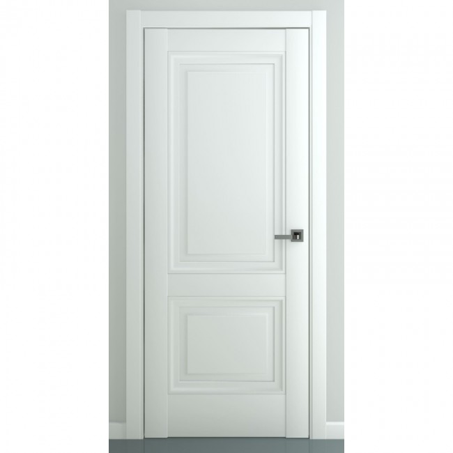 Межкомнатная дверь экошпон Венеция B3 ДГ (Матовый белый) Межкомнатная дверь экошпон Венеция B3 ДГ (Матовый белый)