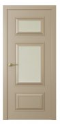 Межкомнатная дверь Mадрид 4 (ст.белое матовое)  Эмаль латте