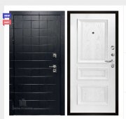 Дверь входная взломостойкая Сенатор ПЛЮС, цвет альберо блэк рисунок грань, панель - барселона цвет дуб perla Дверь входная взломостойкая Сенатор ПЛЮС, цвет альберо блэк рисунок грань, панель - барселона цвет дуб perla