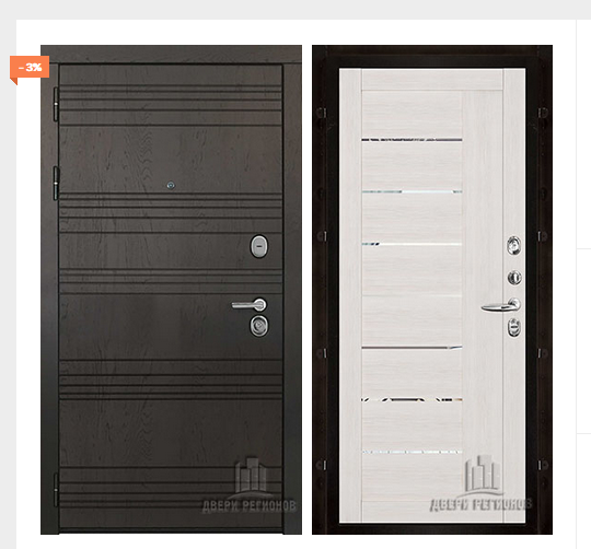 Дверь входная со сменными панелями Министр, цвет горький шоколад,  панель - light 2110 (зеркало) цвет капучино велюр