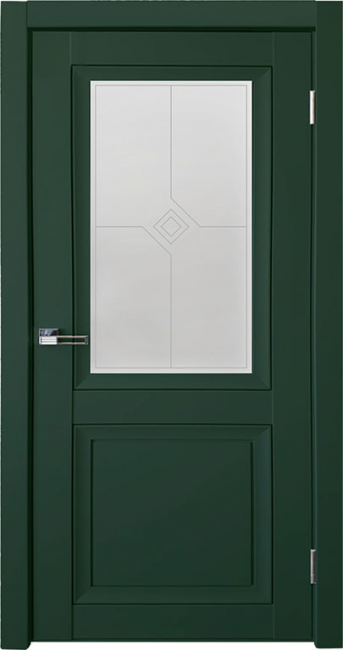 Межкомнатная дверь Decanto ПДО 1 ДО (Зеленый бархат)