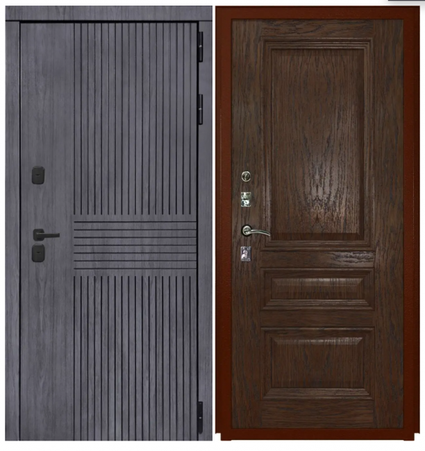 Дверь Берген - Фараон-2 (16мм, мореный дуб)