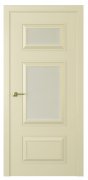 Межкомнатная дверь Mадрид 4 (ст.белое матовое) Эмаль шампань