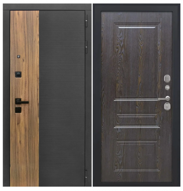 Дверь Luxor-46 - ФЛ-701 (10мм, дуб шоколад)